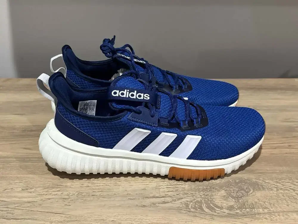 Adidas Kaptir 4.0 Men's Casual Running Shoes, Size 9.5, Blue and White
